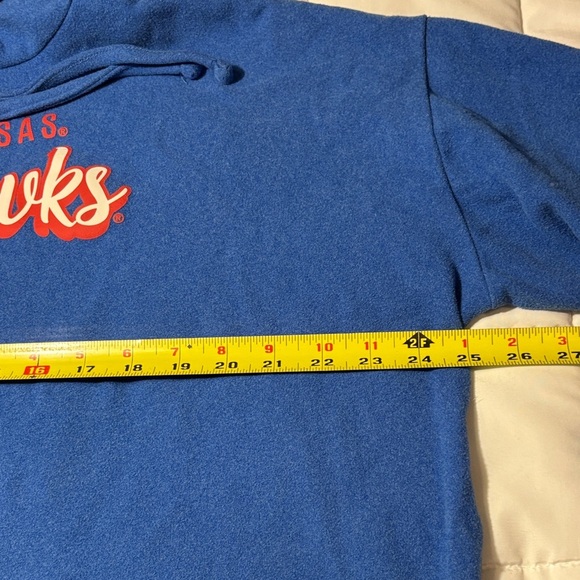 Kansas University KU Blue Jayhawks Pullover Hoodie - Picture 6 of 8